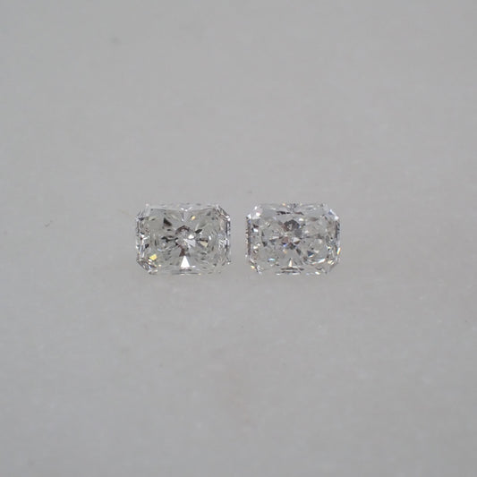 Antique Diamond Pair - Radiant Cut 0.18ct