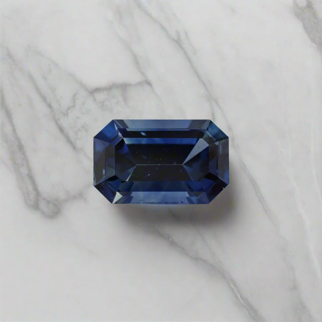 Australian Blue Sapphire - Emerald Cut 0.50ct