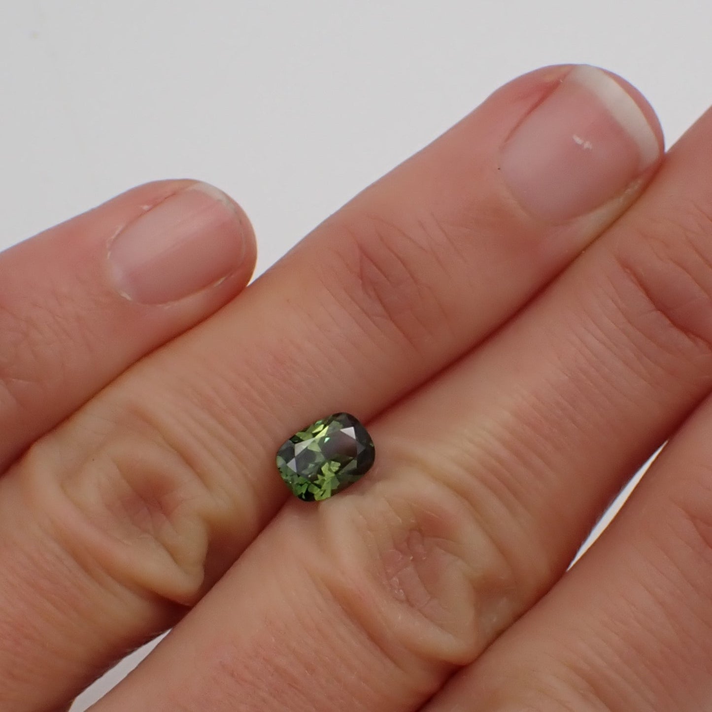 Australian Green Sapphire - Cushion Cut 1.08ct