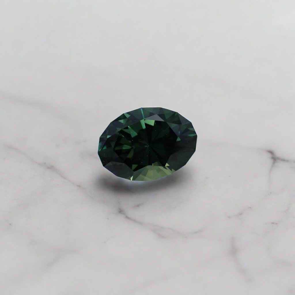 Australian Green Sapphire - Oval Cut 0.74ct