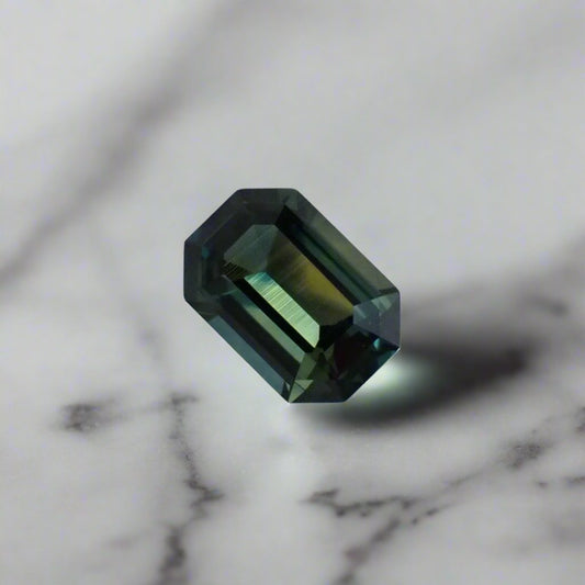 Australian Parti Sapphire - Emerald Cut 0.69ct