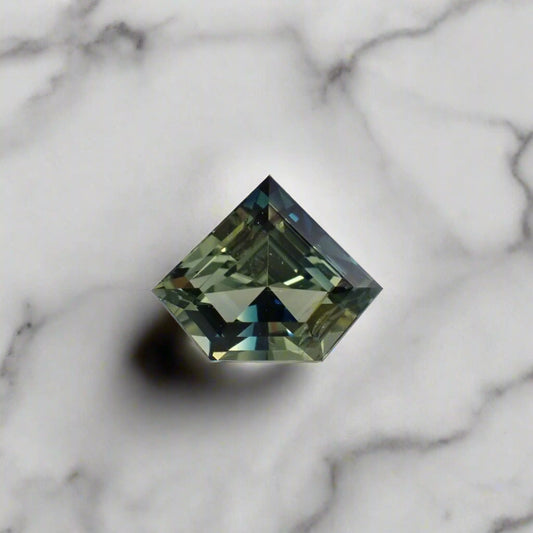 Australian Parti Sapphire - Freeform Diamond Shape 0.66ct