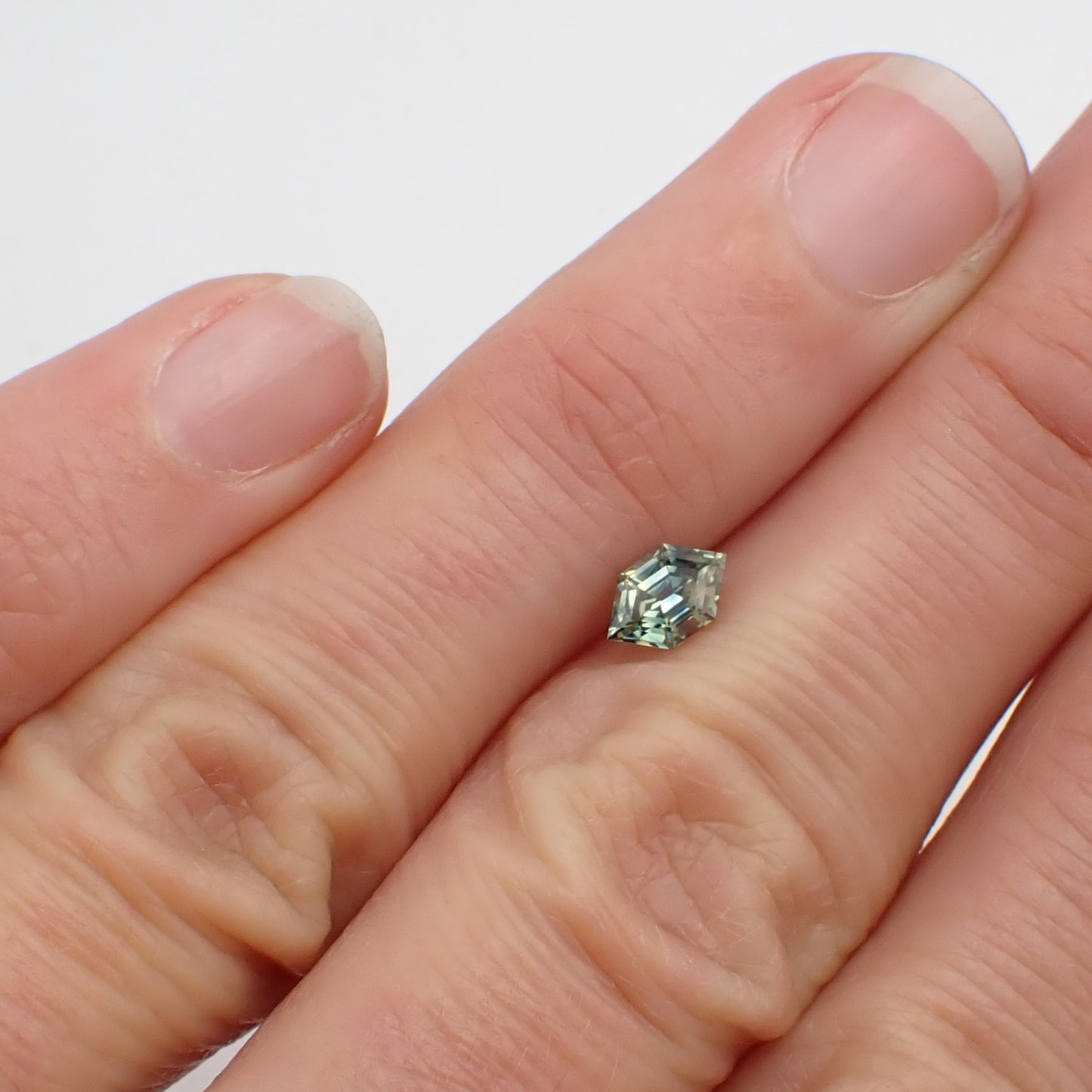 Australian Parti Sapphire - Long Hexagon Cut 0.60ct