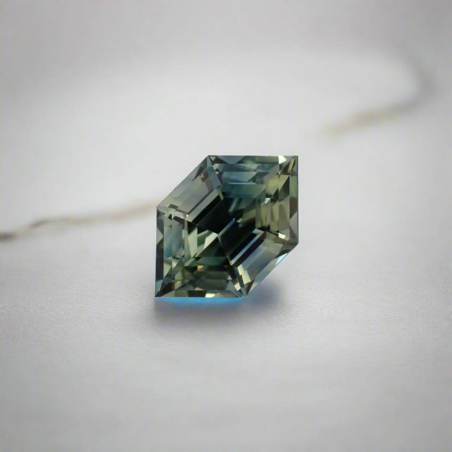 Australian Parti Sapphire - Long Hexagon Cut 0.60ct