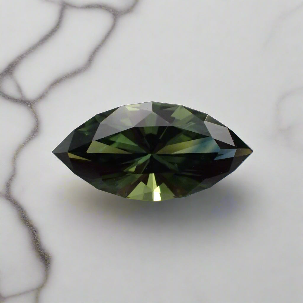 Australian Teal Parti Sapphire - Marquise Cut 0.96ct