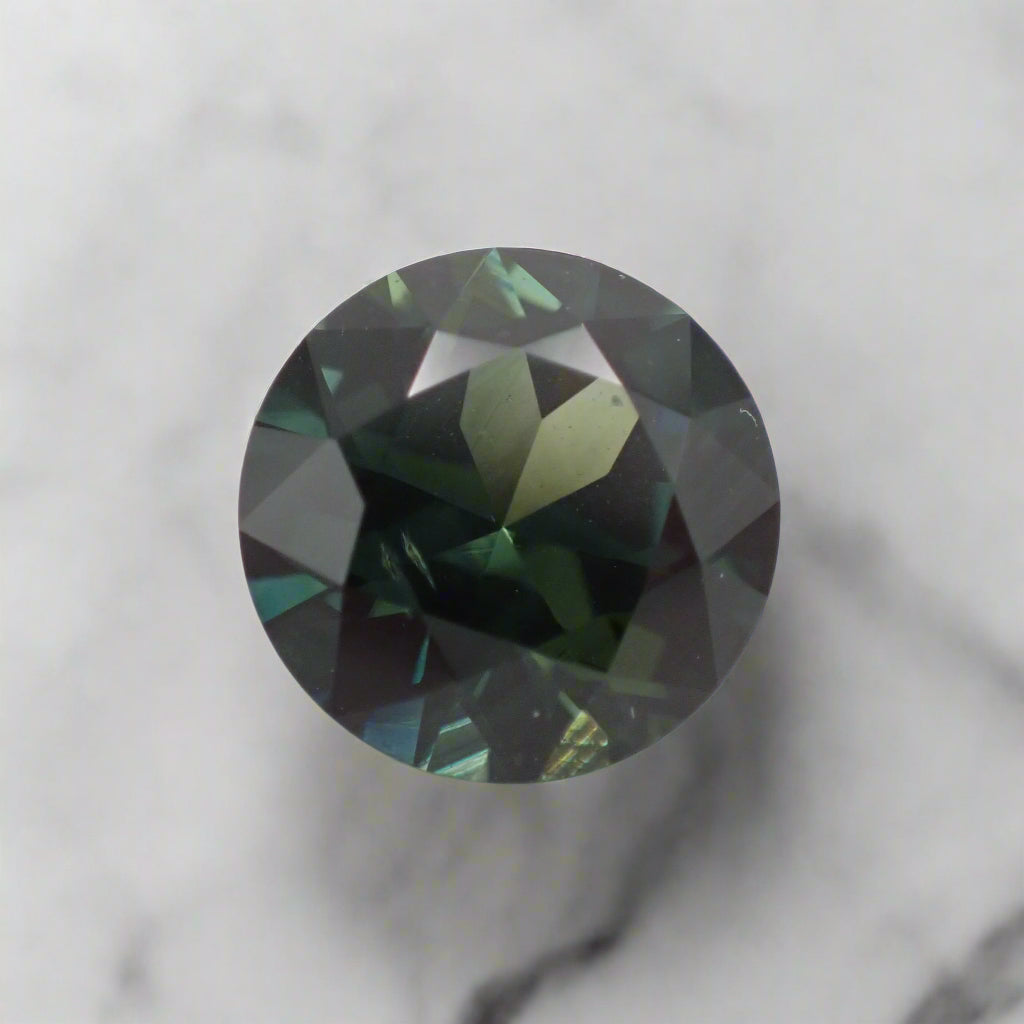 Australian Blue Parti Sapphire - Round Cut 1.43ct