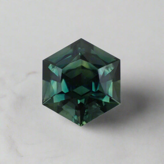 Australian Teal Sapphire - Hexagonal Cut 1.00ct