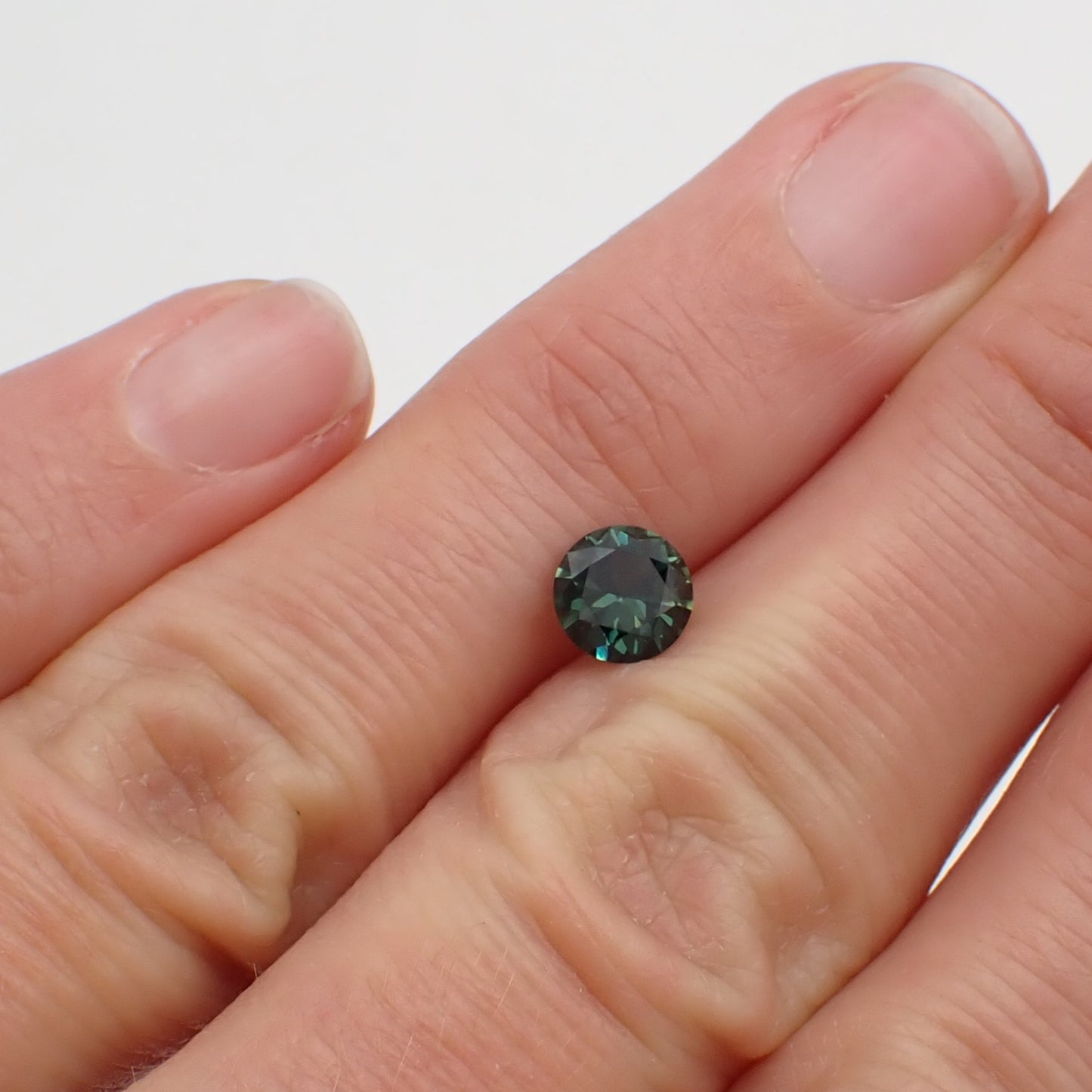 Australian Teal Sapphire - Round Cut 0.90ct