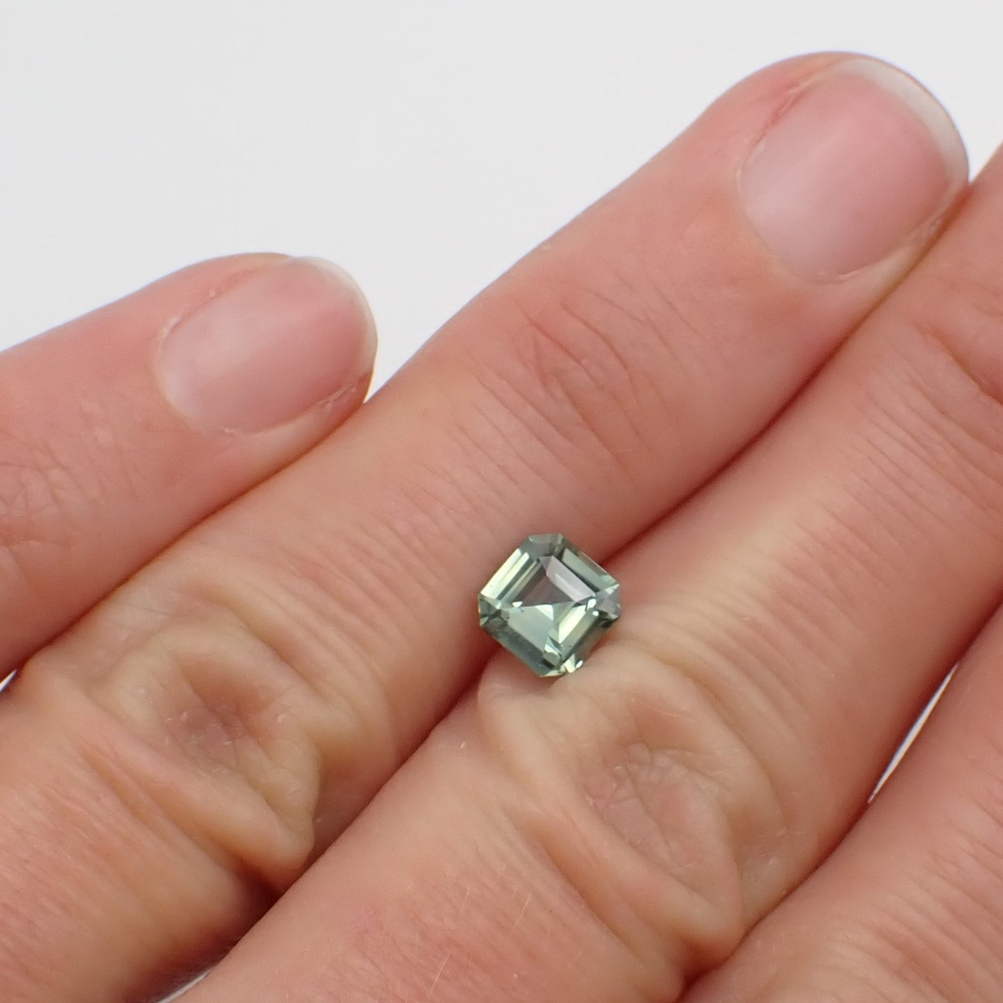 Madagascan Green Sapphire - Asscher Cut 1.06ct