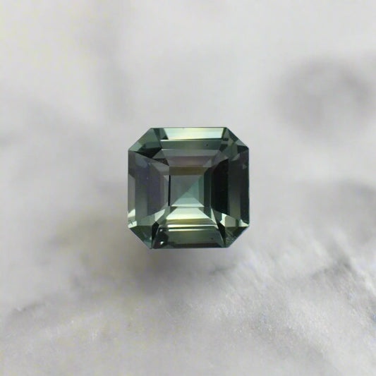 Madagascan Green Sapphire - Asscher Cut 1.06ct