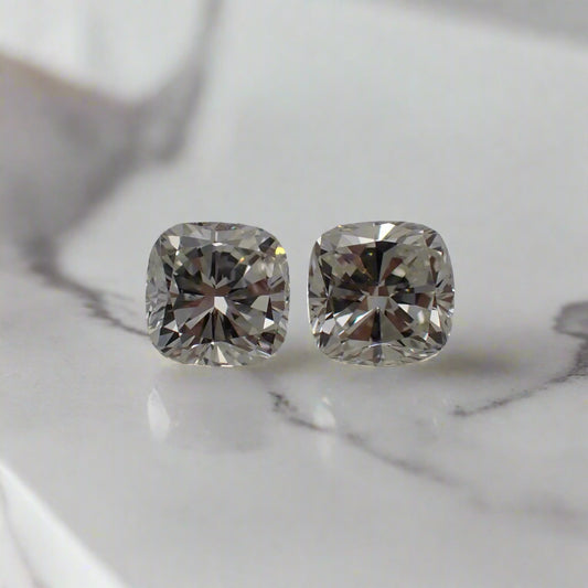 Recycled Diamond Pair - Cushion Cut 0.41ct