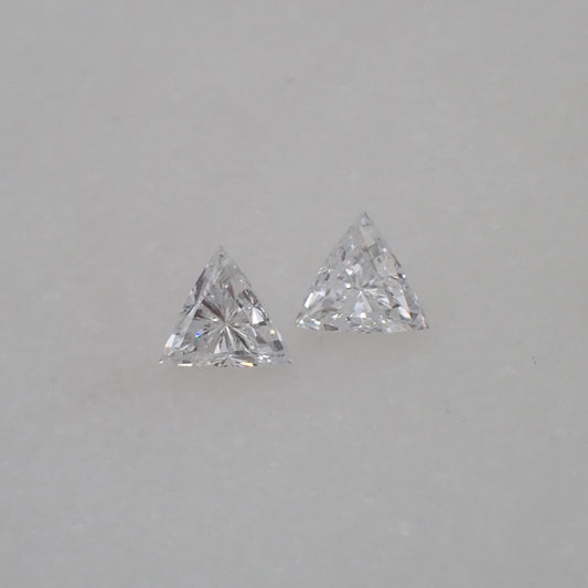 Recycled Diamond Pair - Trilliant Cut 0.21ct