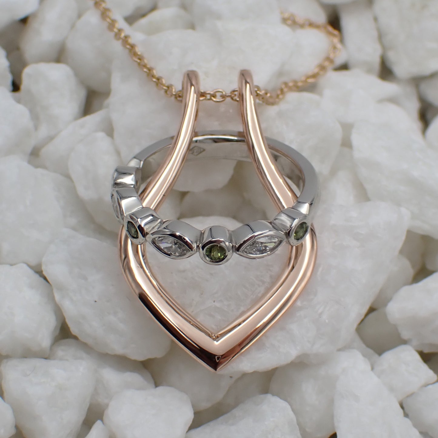 Necklace 9K Gold - Wearable Ring Holder