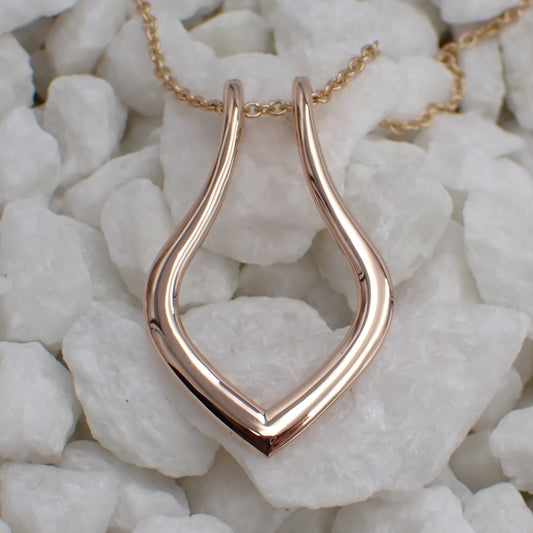 Necklace 9K Gold - Wearable Ring Holder
