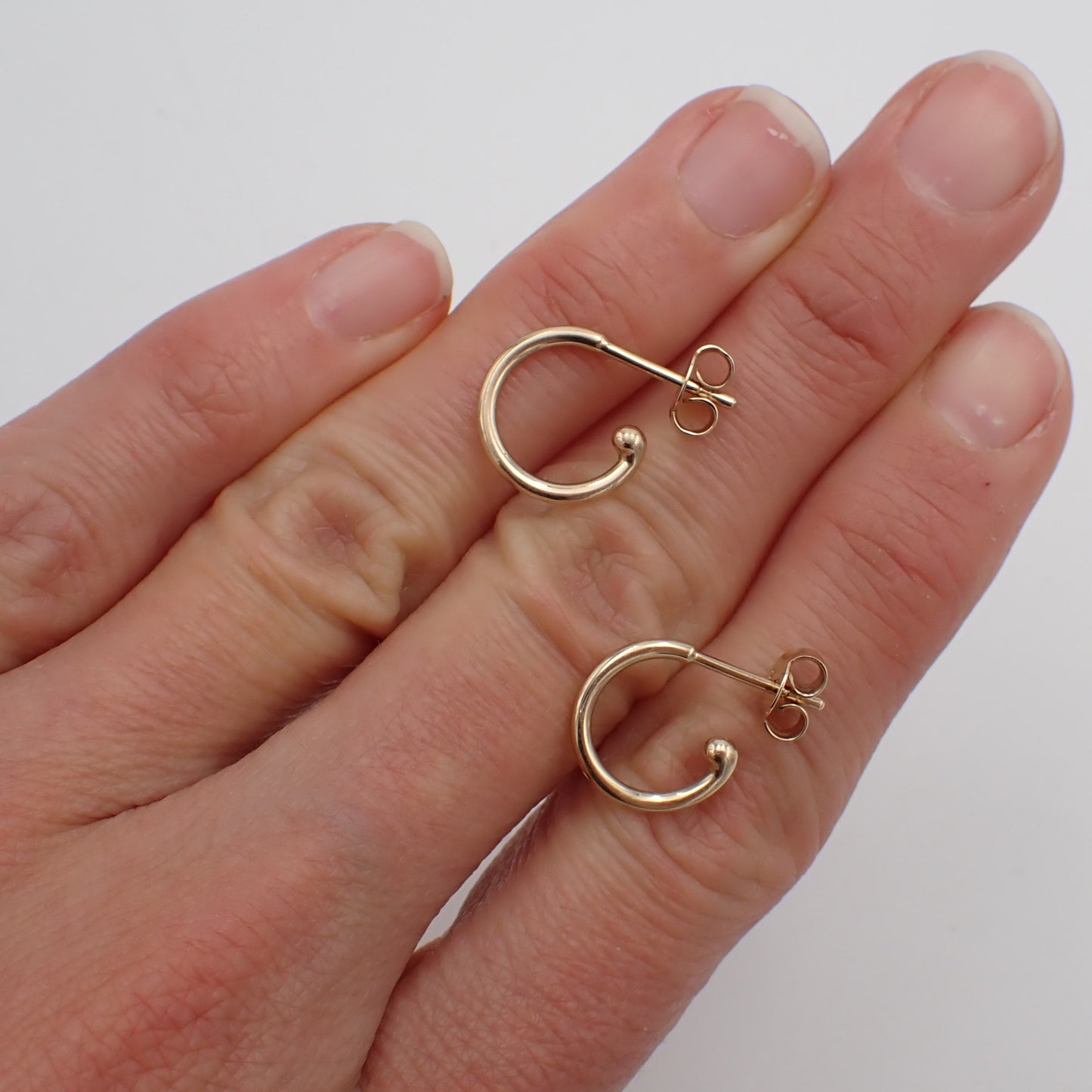 Hoop Earrings - 10mm Studs