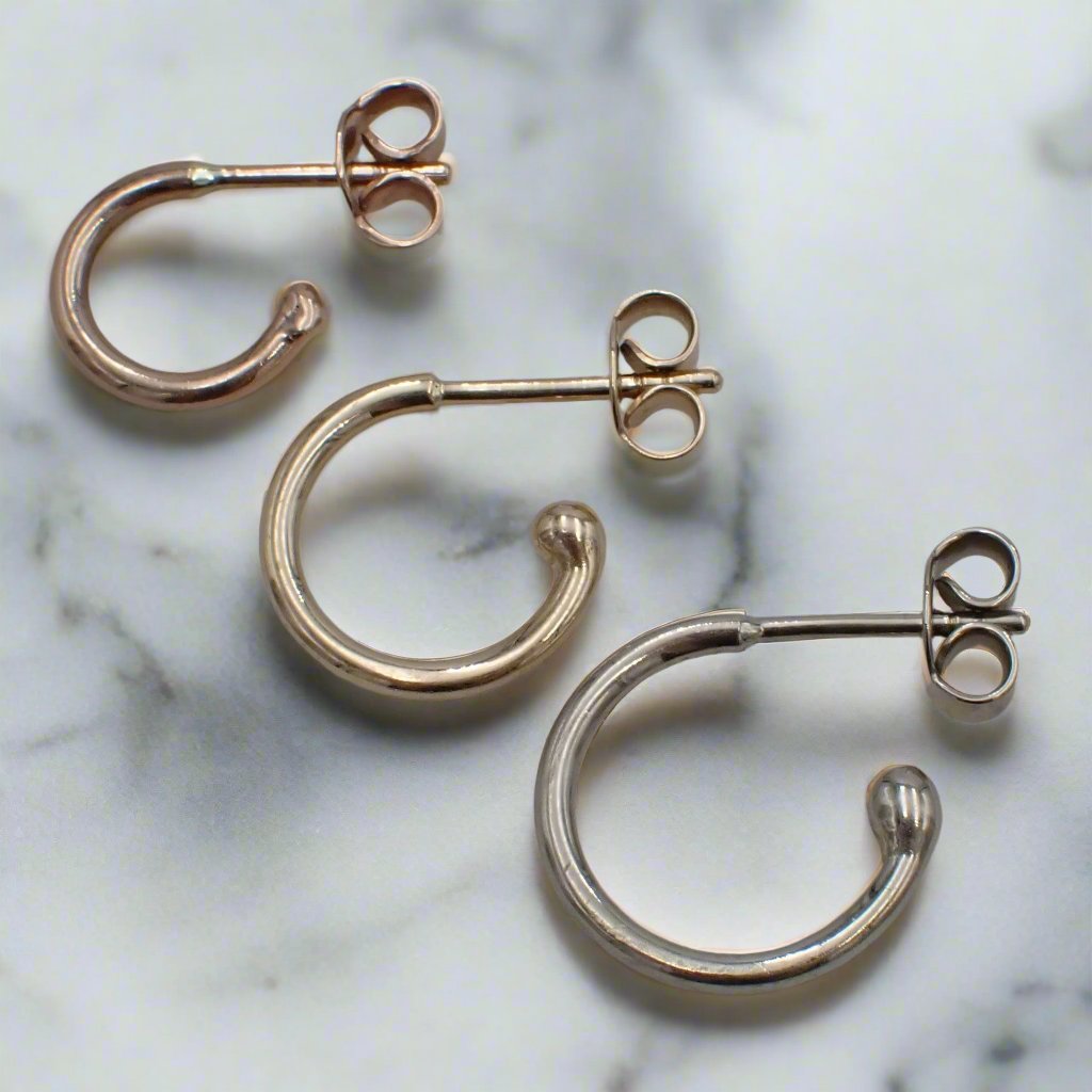 Hoop Earrings - 12mm Studs