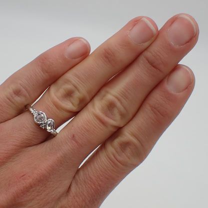 Antique Diamond Engagement Ring - Rose Cut Scatter