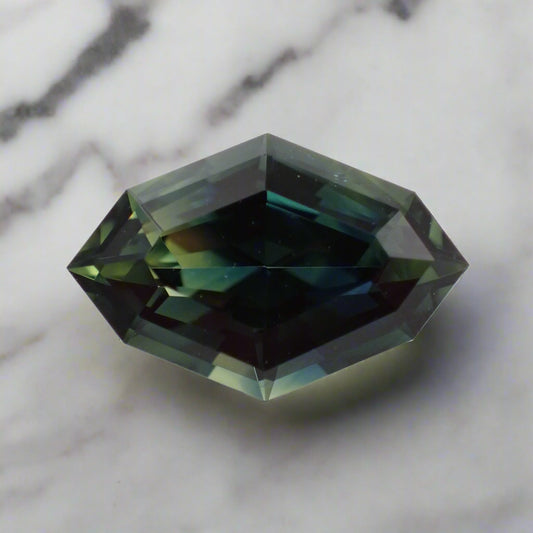 Australian Blue Parti Sapphire - Elongated Octagon 1.42ct