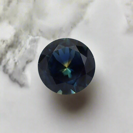 Australian Blue Parti Sapphire - Round 0.85ct