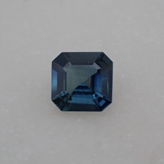 Australian Blue Sapphire - Asscher Cut 0.45ct