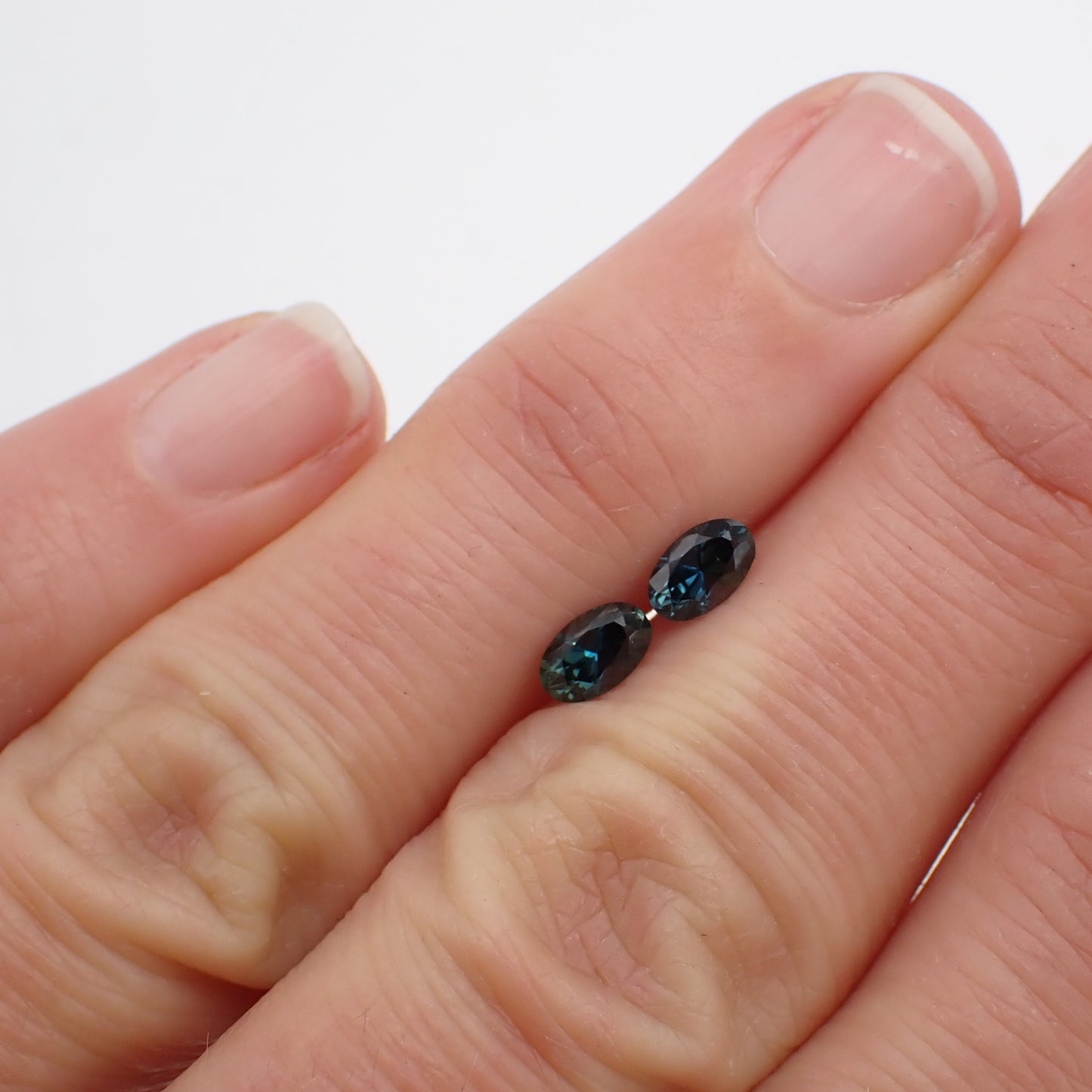 Australian Blue Sapphire Pair - Oval 0.76ct