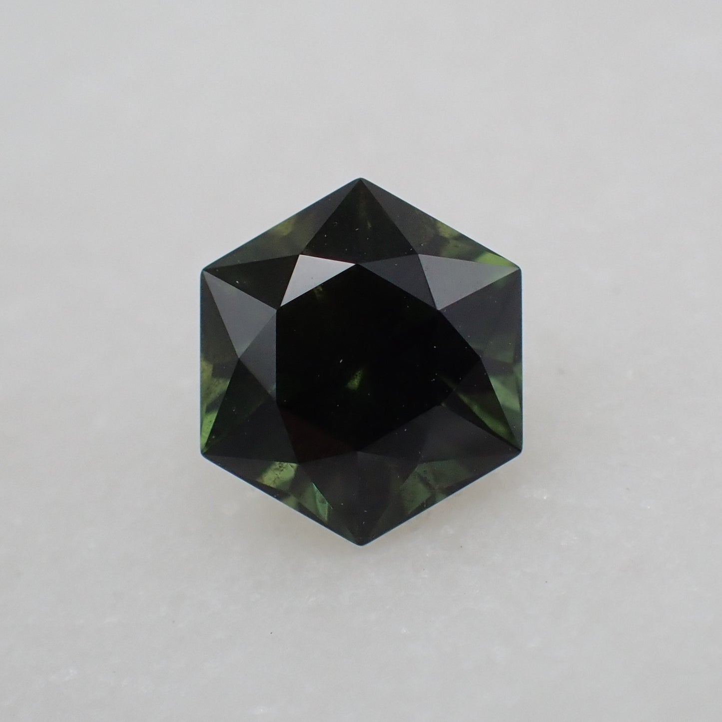 Australian Green Sapphire - Hexagon Cut 1.11ct