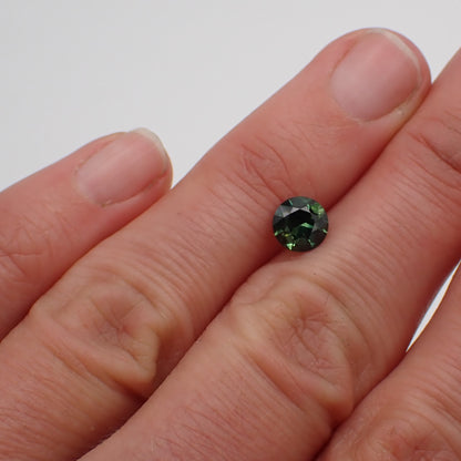 Australian Green Parti Sapphire - Round Cut 1.04ct