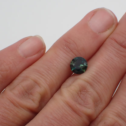 Australian Blue Parti Sapphire - Round Cut 1.37ct
