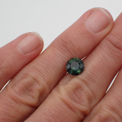 Australian Green Parti Sapphire - Round Cut 1.93ct
