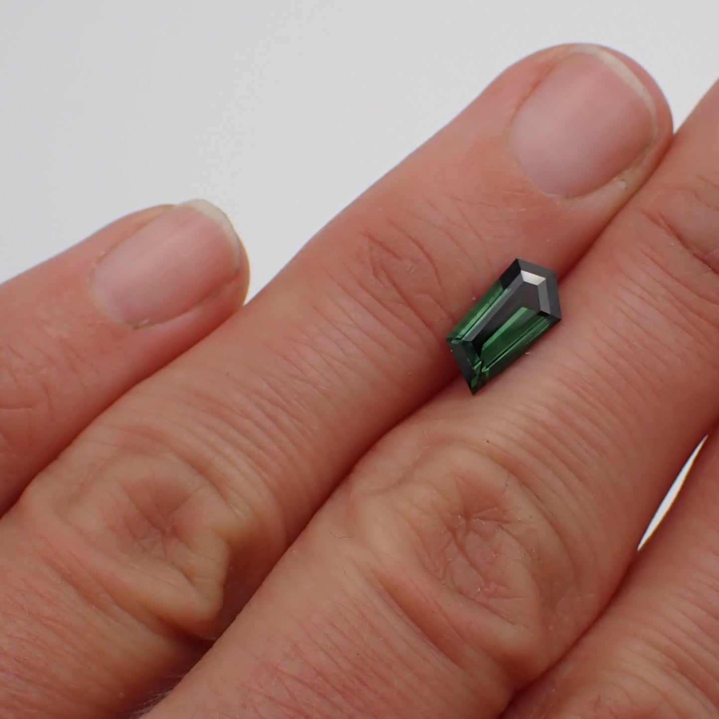 Australian Green Parti Sapphire - Freeform 1.45ct