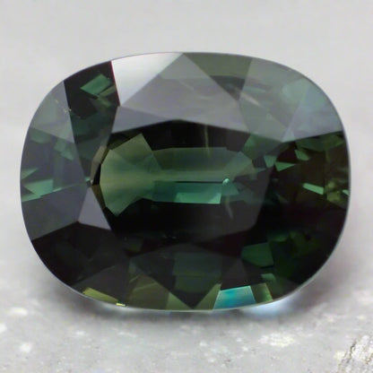 Australian Green Sapphire - Cushion Cut 4.51ct