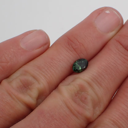 Australian Green Sapphire - Oval Cut 0.74ct