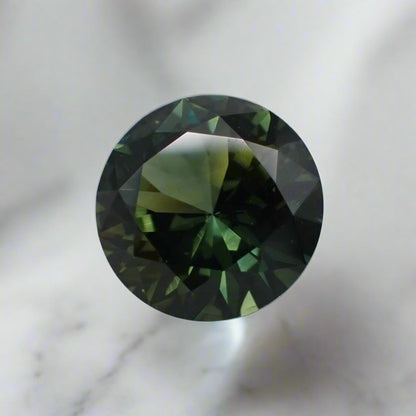 Australian Green Sapphire - Round 1.36ct