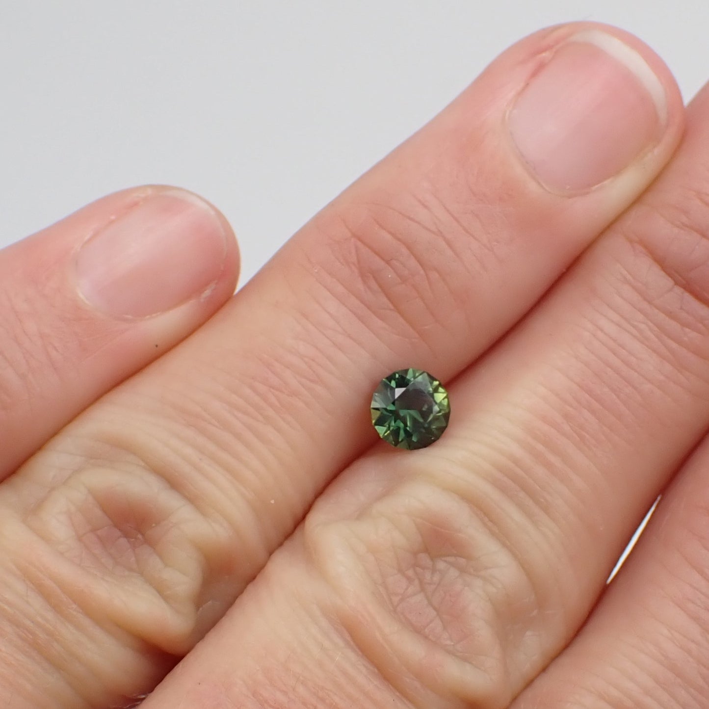 Australian Green Sapphire - Round Cut 0.66ct