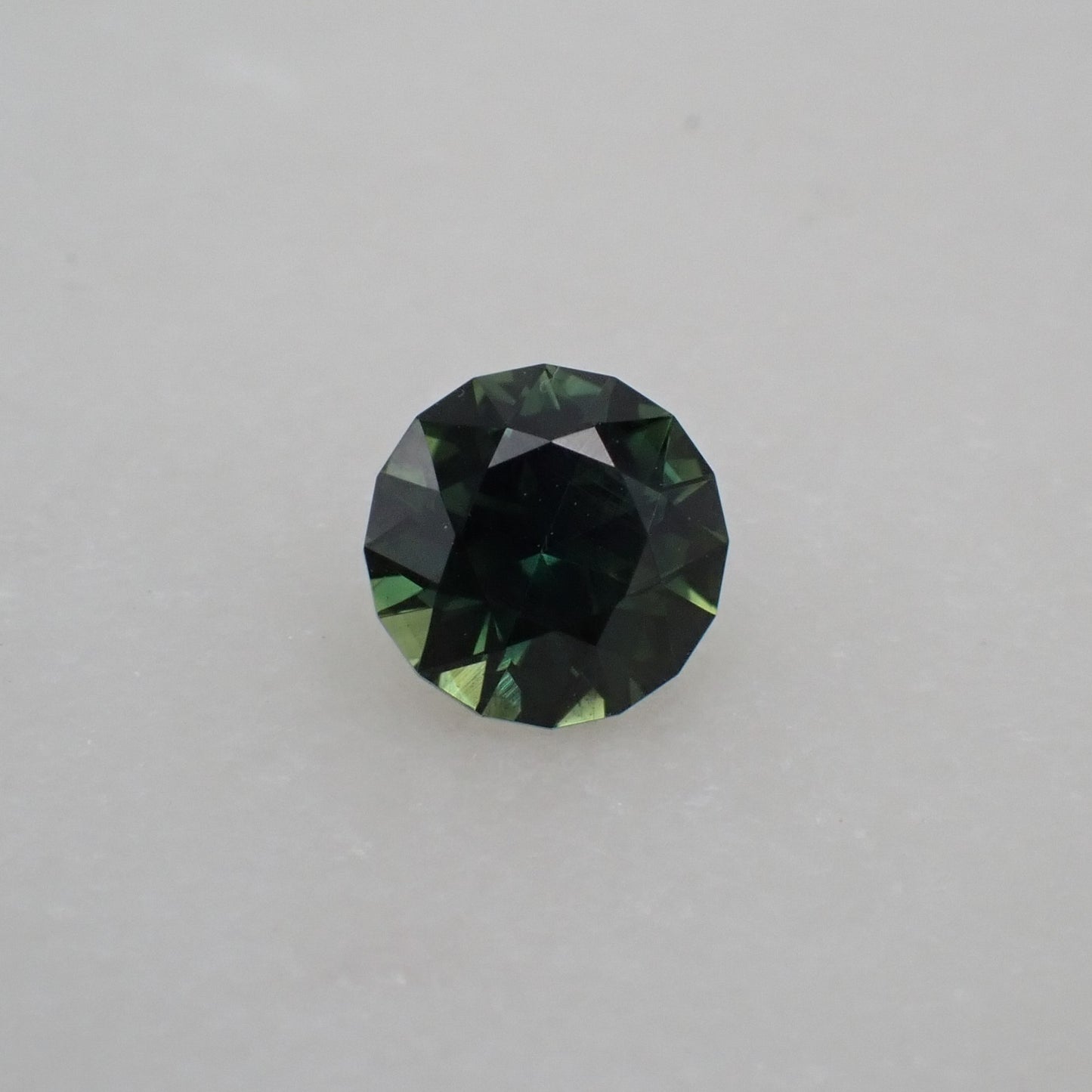 Australian Green Sapphire - Round Cut 0.66ct
