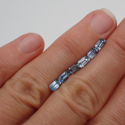 Australian Light Blue Sapphire Set - Elongated Cushion Cut 2.17ct