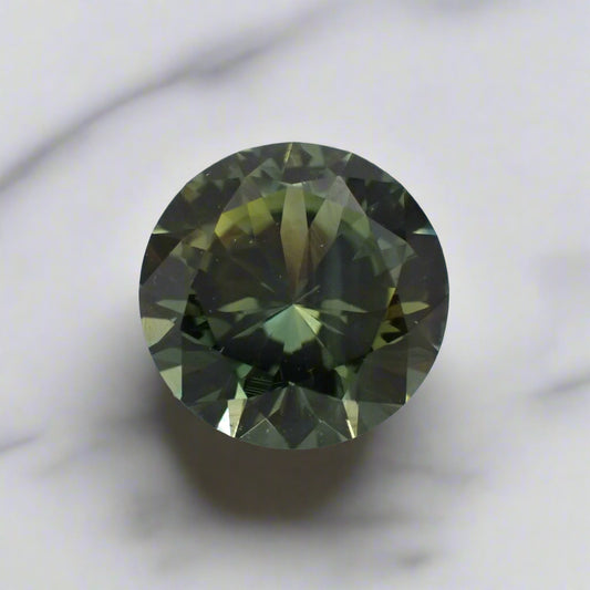 Australian Green Parti Sapphire - Round 1.26ct