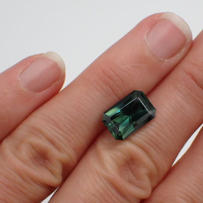 Australian Green Sapphire - Radiant Cut 5.13ct
