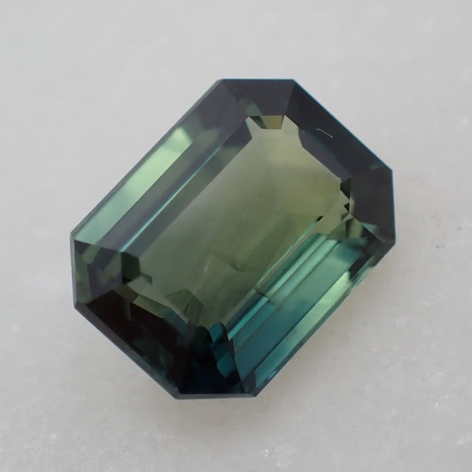 Australian Parti Sapphire - Emerald Cut 1.63ct