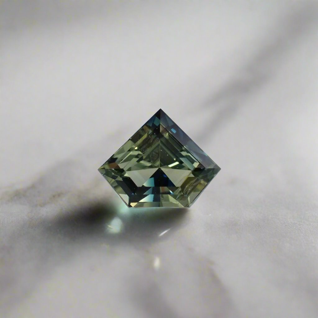 Australian Parti Sapphire - Freeform Diamond Shape 0.66ct