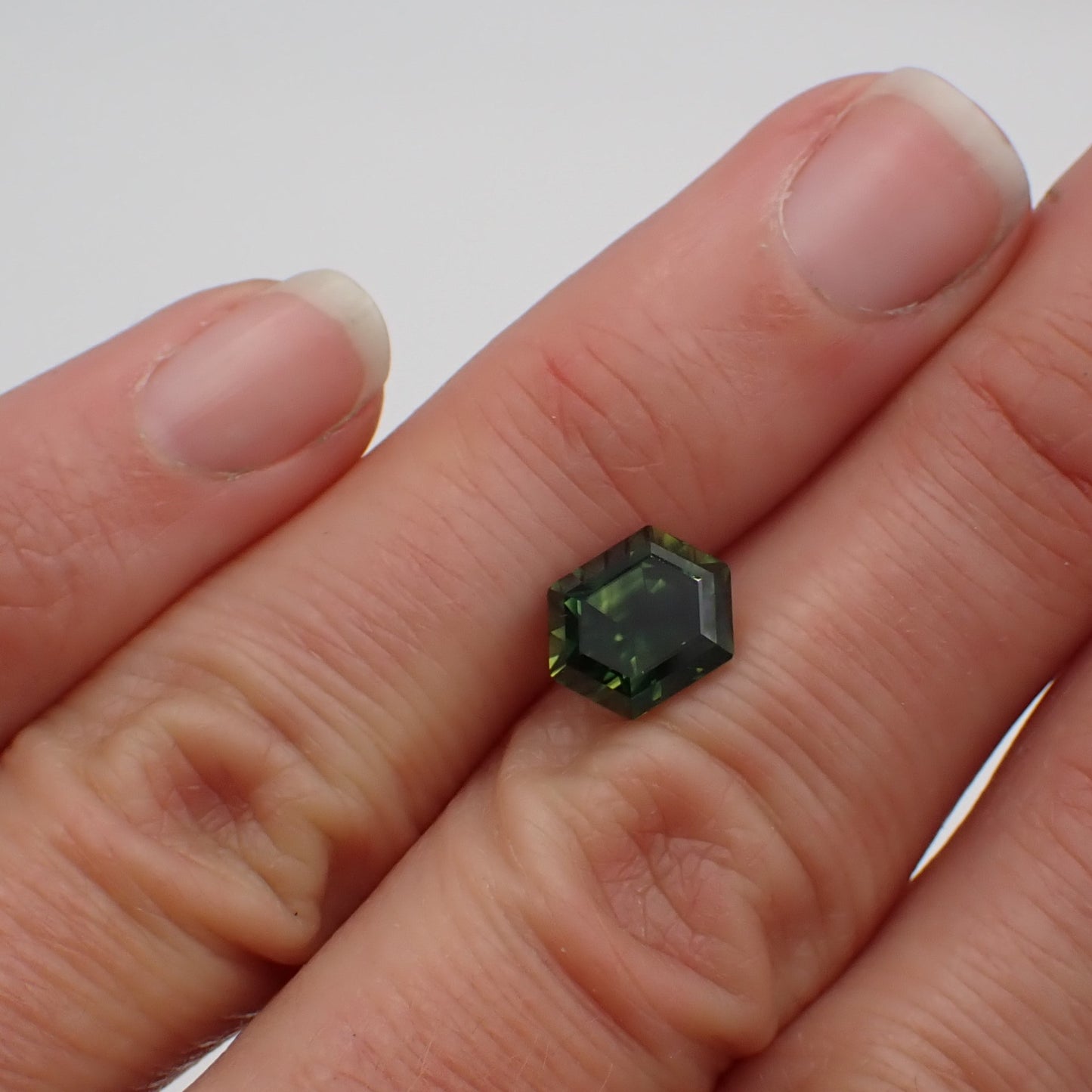 Australian Green Sapphire - Hexagonal Cut 2.92ct