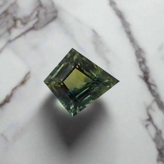 Australian Parti Sapphire - Kite Cut 0.65ct