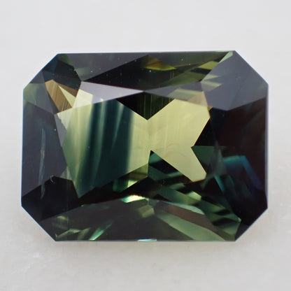 Australian Parti Sapphire - Radiant Cut 4.07ct