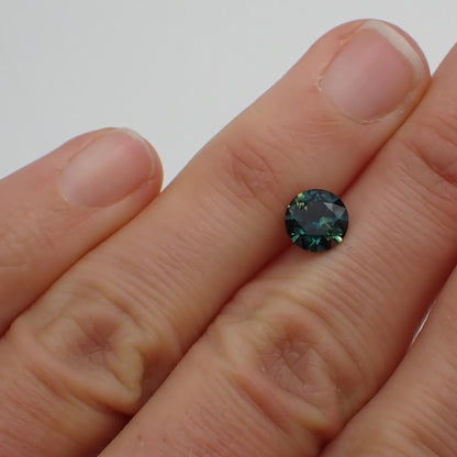 Australian Blue Parti Sapphire - Round Cut 1.40ct