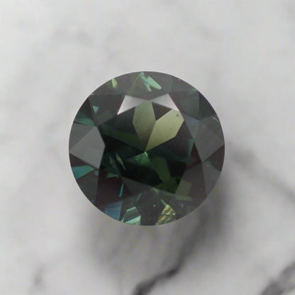 Australian Blue Parti Sapphire - Round Cut 1.43ct