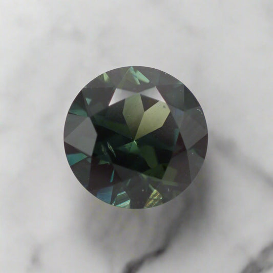 Australian Blue Parti Sapphire - Round Cut 1.43ct