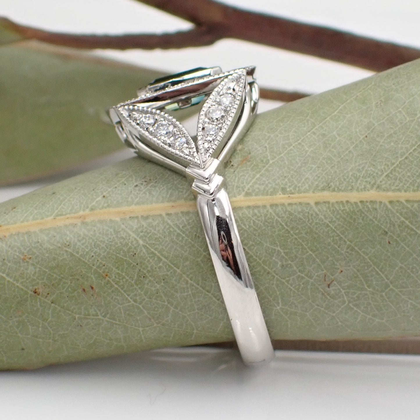 Sapphire and Diamond Engagement Ring - Charette