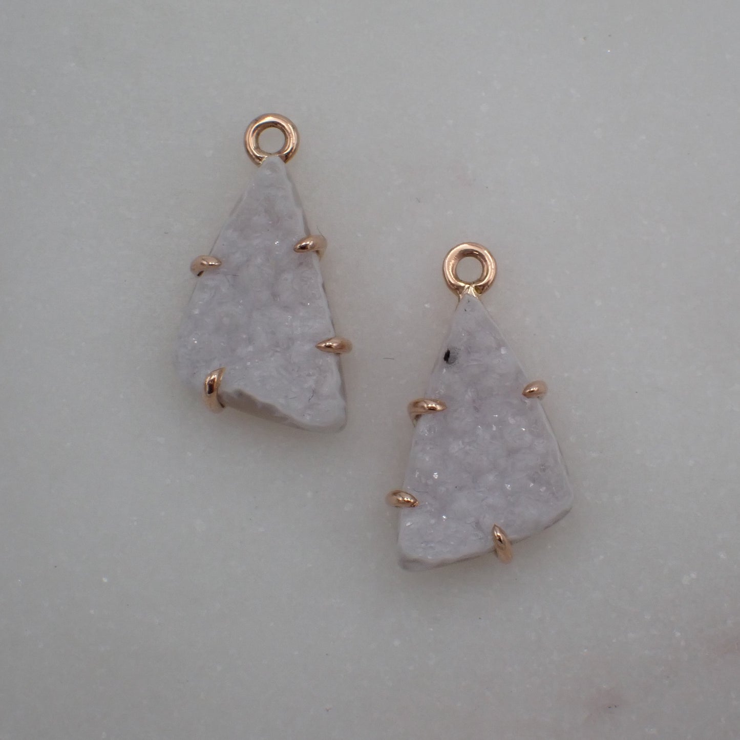 Druzy Quartz Charms - Changeable Earrings