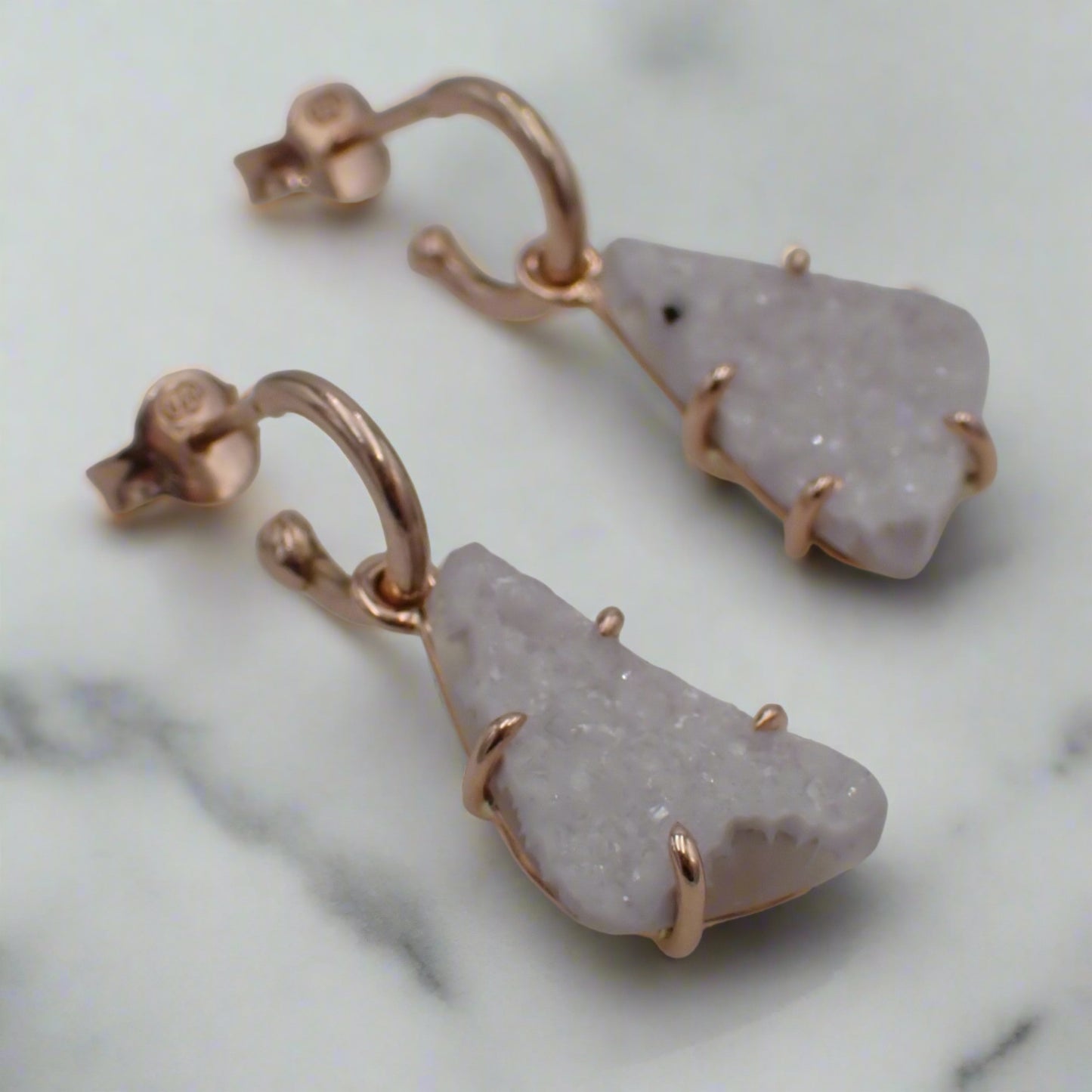 Druzy Quartz Charms - Changeable Earrings