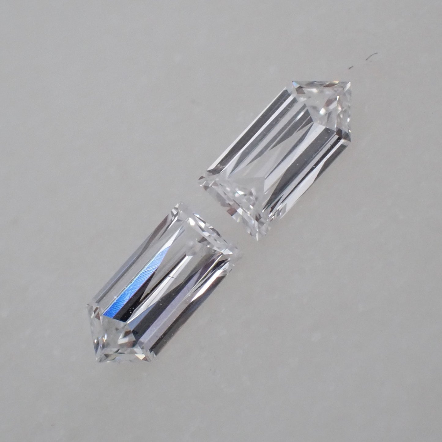 Lab Grown Diamond Pair - Bullet Cut 0.29ct